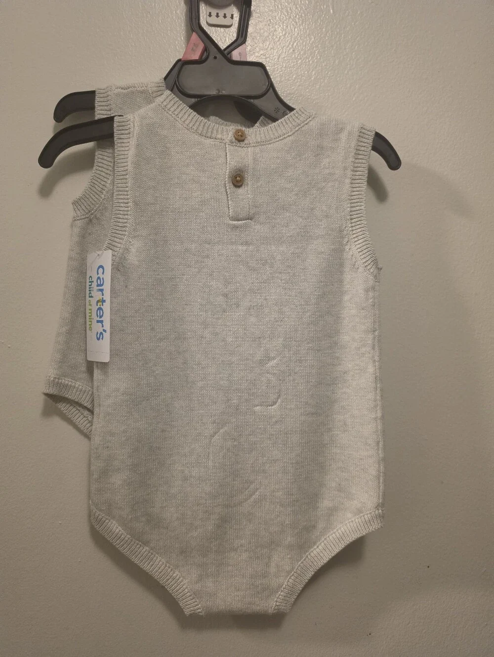 Carter's Sleeveless Knit Baby Onesie with Flag